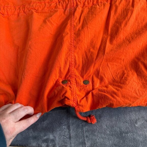 Old Navy Women’s Orange Jacket Coat Sz Large Anorak Hooded Removable Lined Y2K - Picture 13 of 14